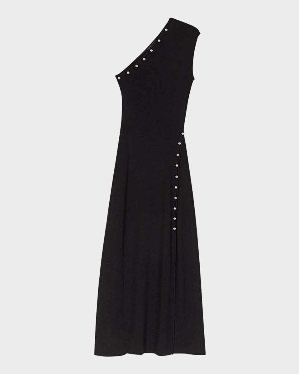 Rimossa Micro Rib-Knit Stretch Midi Dress